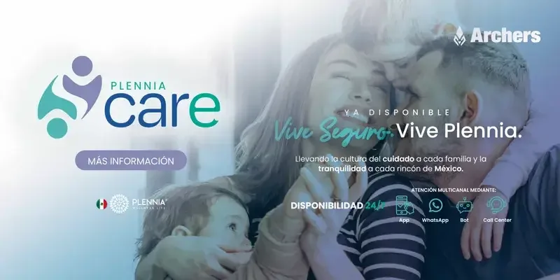 Plennia Care ya disponible. Vive seguro, vive Plennia: atención 24/7 por app, WhatsApp, bot y call center en todo México.
