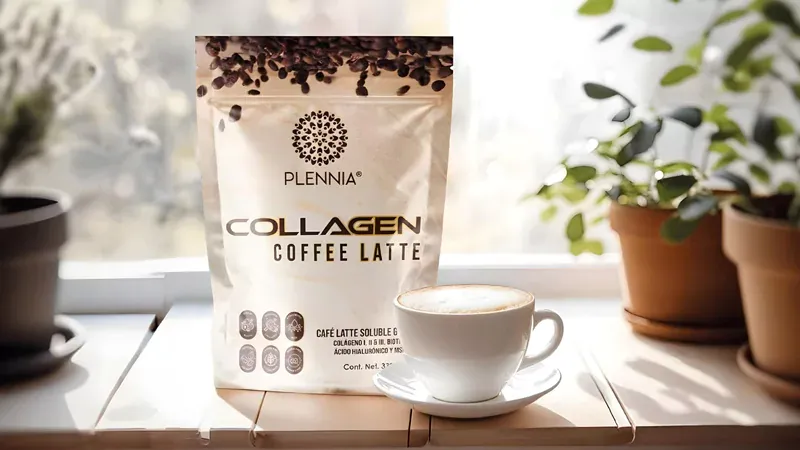 Collagen Coffee Latte en ambiente