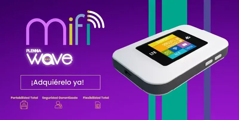 MiFi Plennia Wave: Internet móvil portátil. ¡Adquiérelo ya!