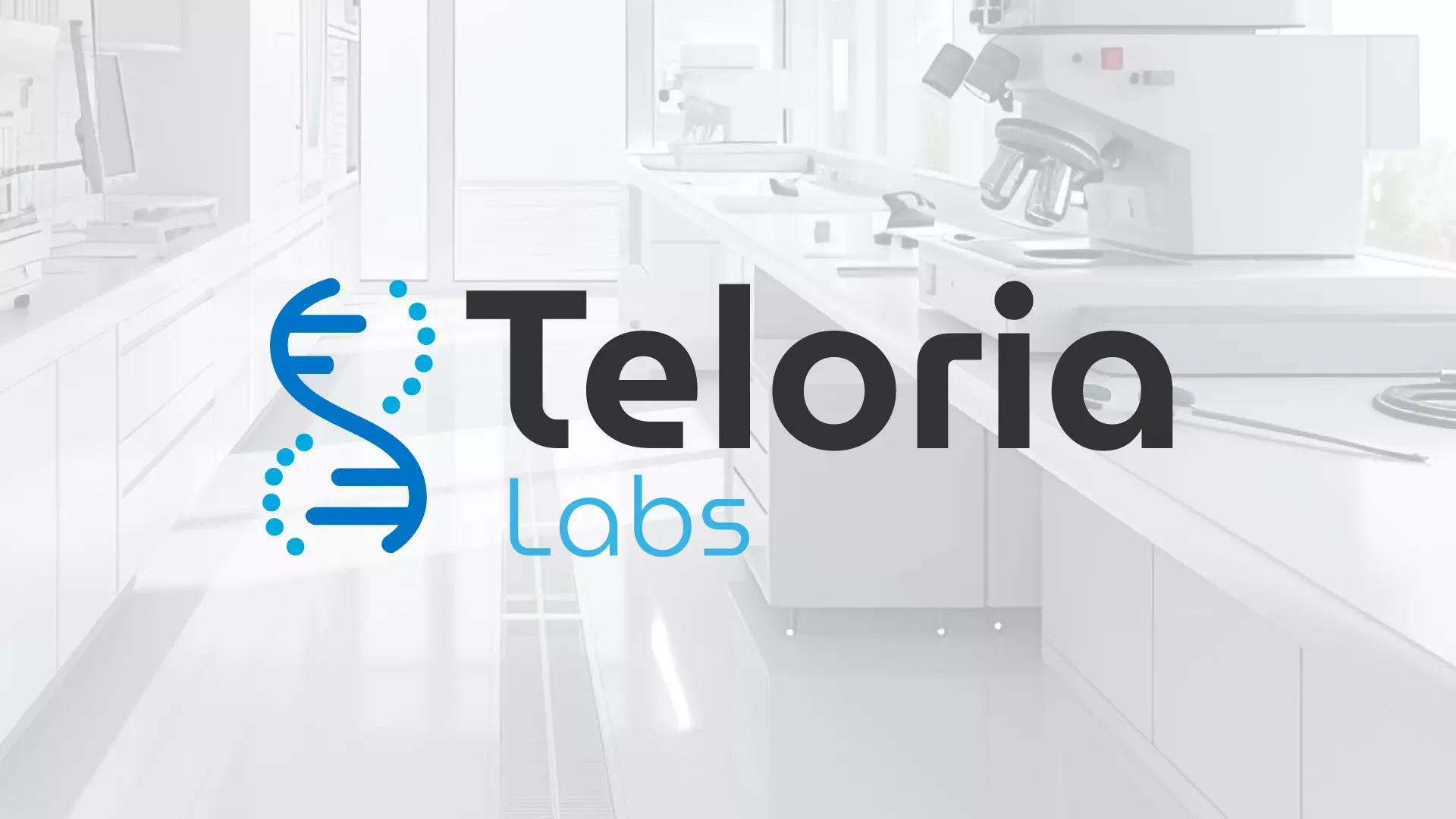 Logotipo de Teloria Labs en sus instalaciones